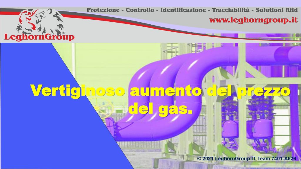 aumento del prezzo del gas